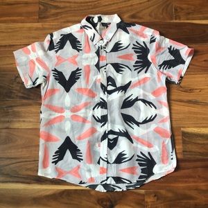 Oxford Lads Silk/Cotton Print. Size M.